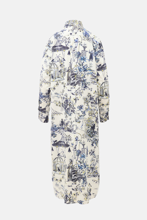 Laboratorio Capri Printed Shirt Dress