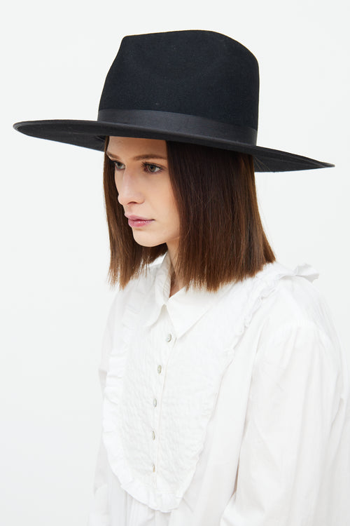 Lack Of Color Black Rancher Wool Hat