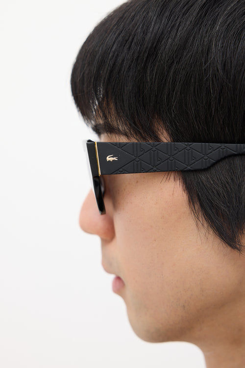 Lacoste Black L6047S Tapered Sunglasses