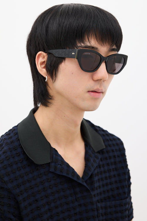 Lacoste Black L6047S Tapered Sunglasses