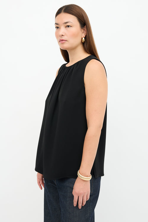 Lafayette 148 Crepe Sleeveless Blouse