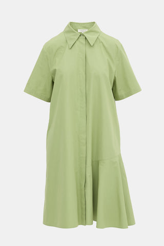 Lafayette 148 Flounced Shirt Dress