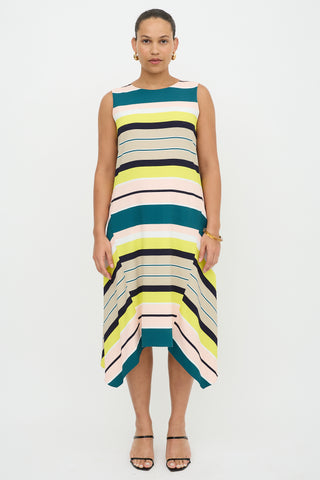 Lafayette 148 Striped Sleeveless Dress