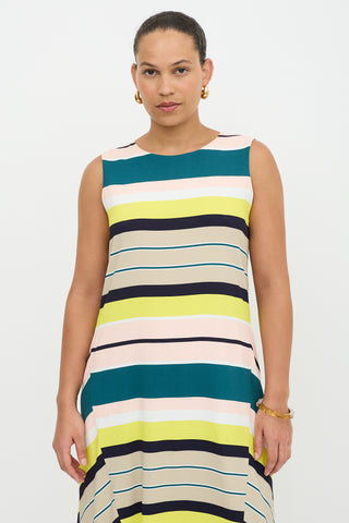 Lafayette 148 Striped Sleeveless Dress