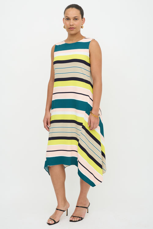 Lafayette 148 Striped Sleeveless Dress