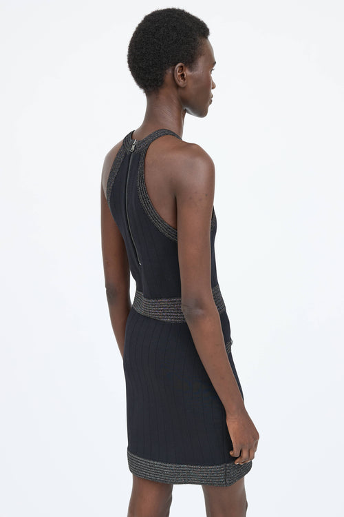 L'Agence Sparkly Button Dress