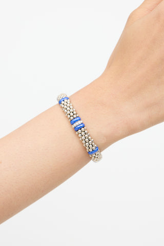 Lagos Sterling Silver & Diamond Bracelet