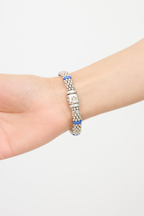 Lagos Sterling Silver & Diamond Bracelet