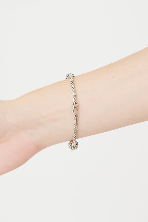 Lagos Sterling Silver Caviar Forever Bracelet