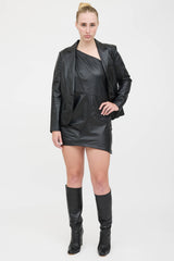 Lamarque Leather Single Breasted Blazer