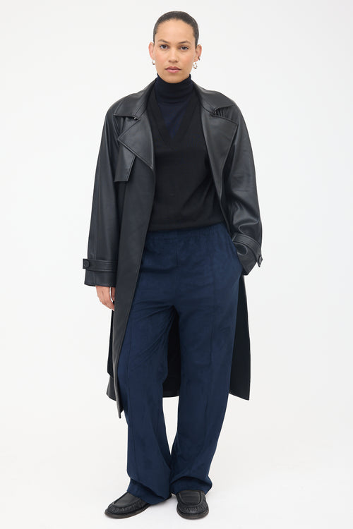 Lamarque Faux Leather Trench Coat