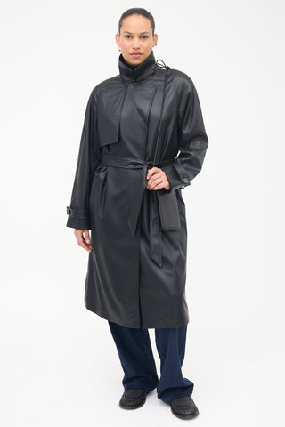 Lamarque Faux Leather Trench Coat