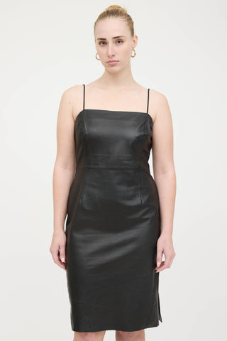 Lamarque Leather Cami Dress