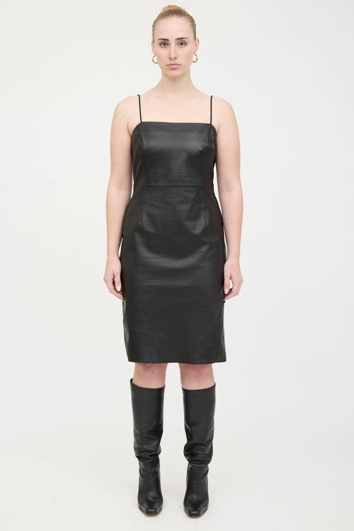 Lamarque Leather Cami Dress