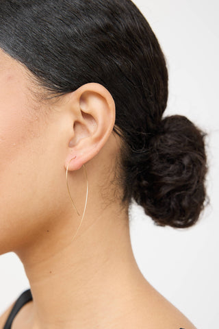 Lana 14K Yellow Gold Hooked On Hoop Earrings