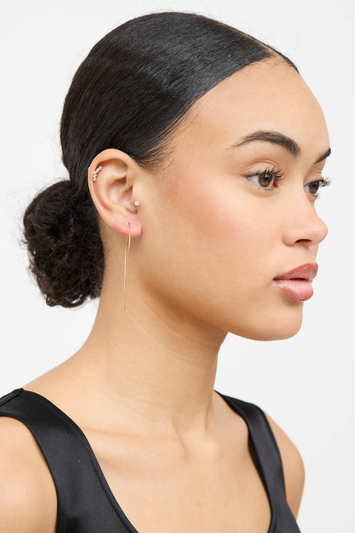 Lana 14K Yellow Gold Hooked On Hoop Earrings