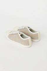 Lanvin Beige & Cream Canvas Sneaker