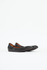 Lanvin Patent Scrunch Ballet Flat