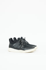 Lanvin Leather Neoprene Sneaker
