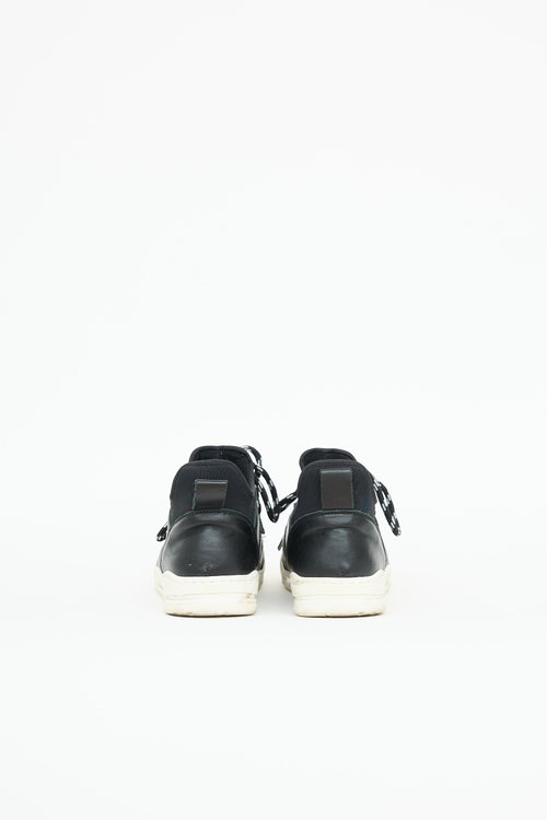 Lanvin Leather Neoprene Sneaker