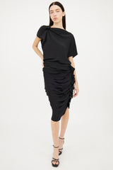 Lanvin Black Tiered Ruffle Skirt