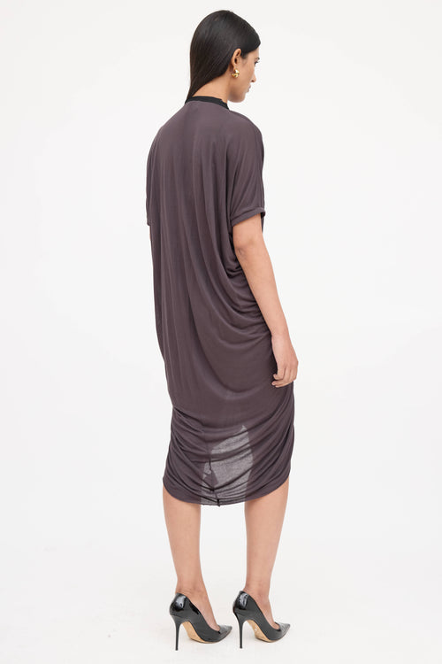 Lanvin Ruched Zip Dress