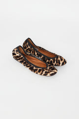 Lanvin Brown & Black Textured Flat