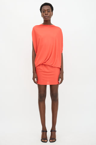 Lanvin Draped Drop Waist Dress