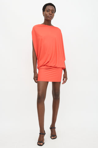 Lanvin Draped Drop Waist Dress