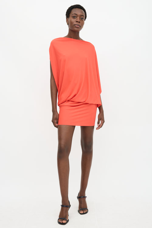 Lanvin Draped Drop Waist Dress