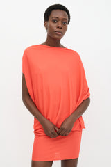 Lanvin Draped Drop Waist Dress