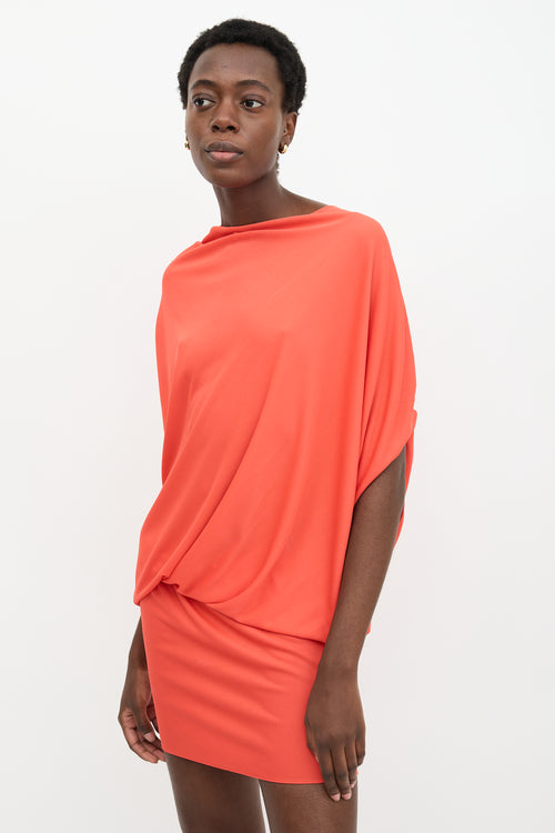 Lanvin Draped Drop Waist Dress