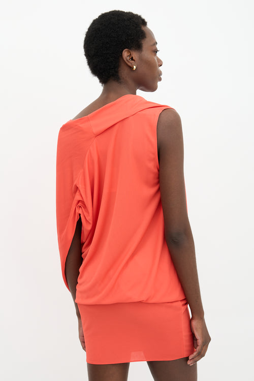 Lanvin Draped Drop Waist Dress