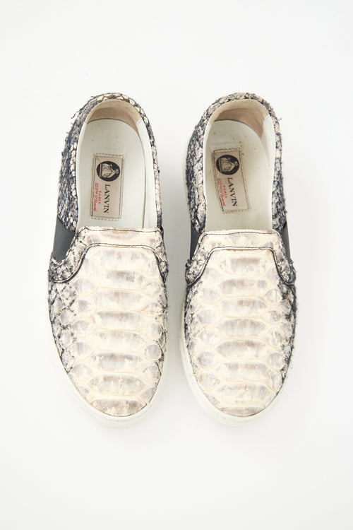 Lanvin Exotic Leather Sneaker