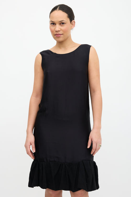 Lanvin FW 2007 Wool Ruffle Hem Dress