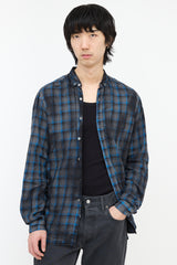 Lanvin Plaid Button Up Shirt