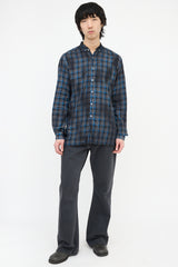 Lanvin Plaid Button Up Shirt