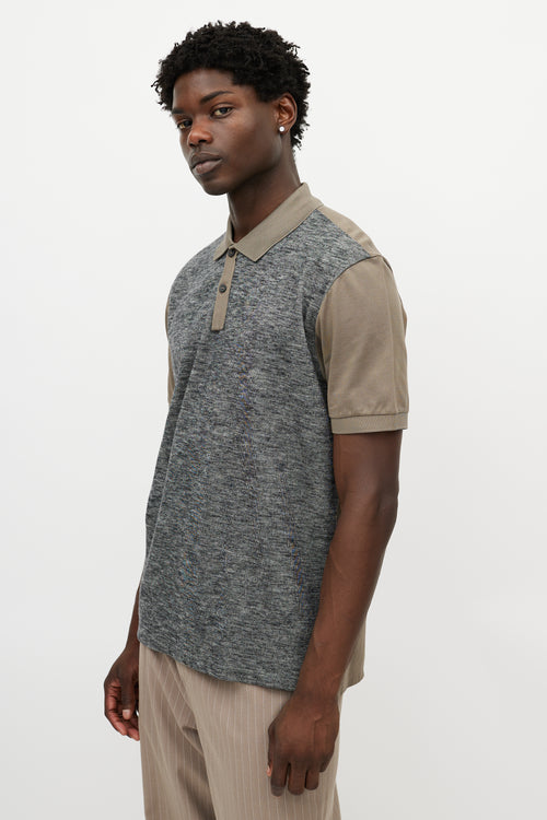 Lanvin Grey & Green Polo