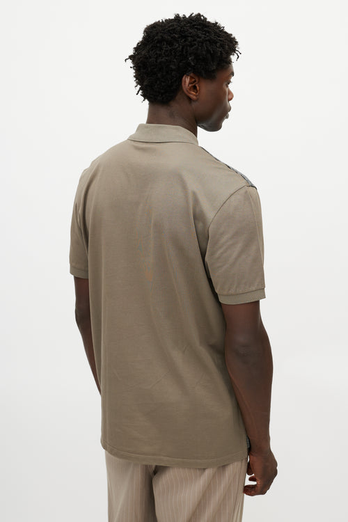 Lanvin Grey & Green Polo