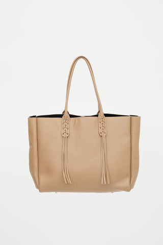 Lanvin Leather Nela Fringe Tote Bag