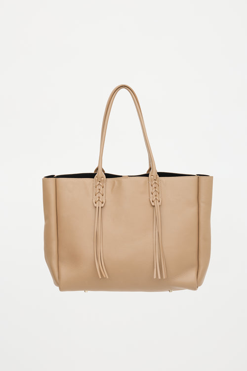 Lanvin Leather Nela Fringe Tote Bag