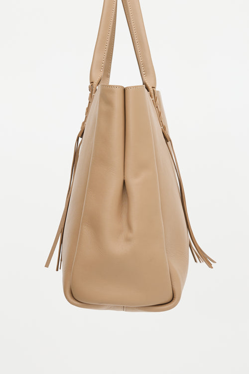 Lanvin Leather Nela Fringe Tote Bag