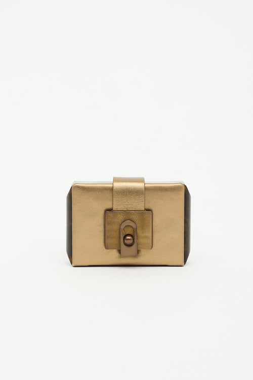Lanvin Leather Sculptural Clutch