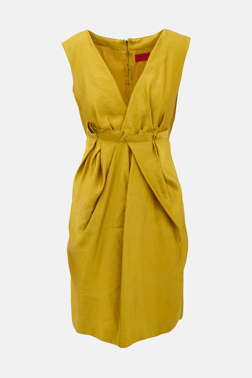 Lanvin FW 2011 Silk Satin Midi Dress