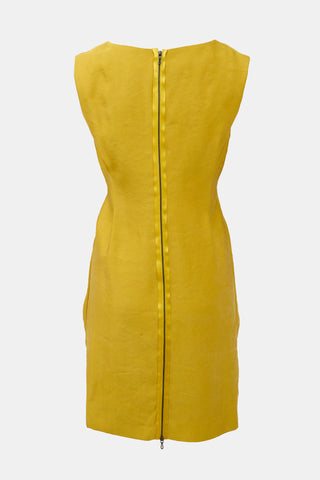 Lanvin FW 2011 Silk Satin Midi Dress