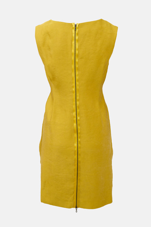 Lanvin FW 2011 Silk Satin Midi Dress