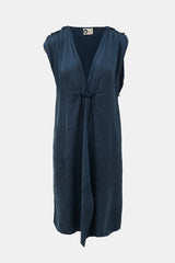 Lanvin Sandwashed Cupro Shift Dress