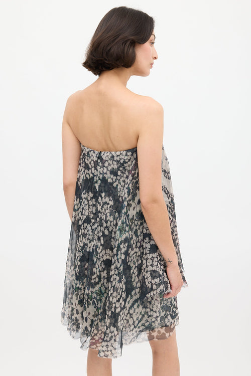 Lanvin Spring 2015 Grey & Multi Silk & Sequin Dress