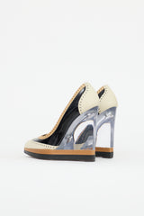 Lanvin Spring 2013 Patent & Lucite Wedge Pump