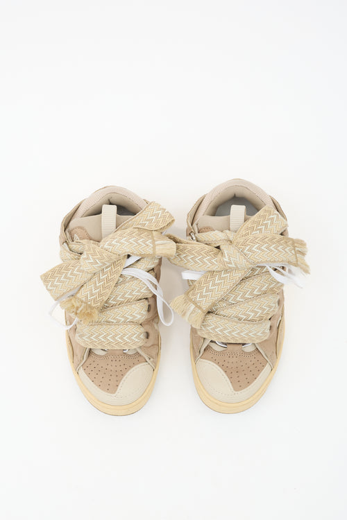 Lanvin Suede Curb Sneaker